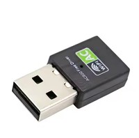 Adaptateur WiFi USB AC600M pour PC Double bande 2,4 GHz/5 GHz 802.11ac Dongle réseau sans fil Pilote gratuit LAN interne Compatible ordinateur portable