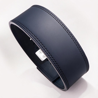 Ceinture de musculation en cuir de vachette robuste avec boucle en alliage de zinc, ceinture de gym réglable pour l'entraînement physique et la musculation
