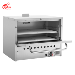 Precio de fábrica Equipo de restaurante Horno de pizza de gas comercial de acero inoxidable con <span class=keywords><strong>Firestone</strong></span> - Product Image 3