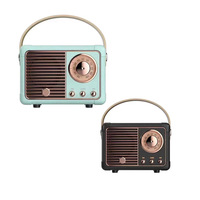Altavoz Inalámbrico Portátil HM11, Retro, con Bajos Profundos, Subwoofer Estéreo, Mini Altavoz de Regalo, Radio FM/TF/USB/AUX