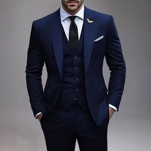 Traje <span class=keywords><strong>Casual</strong></span> de Alta Calidad Y2601 <span class=keywords><strong>para</strong></span> <span class=keywords><strong>Hombre</strong></span>, Conjunto de Tres Piezas de Manga Larga con un Botón, Trajes de Novio <span class=keywords><strong>para</strong></span> <span class=keywords><strong>Boda</strong></span>, Traje Formal <span class=keywords><strong>para</strong></span> Fiesta - Product Image 2