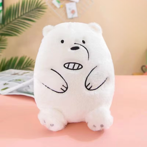 Orso nudo <span class=keywords><strong>Grizzly</strong></span> carino Panda cuscino peluche morbido cotone cuscino PP riempimento coppia regalo nuovo Design cartone animato bambola fabbrica - Product Image 2
