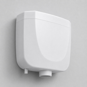 Tanque de agua de plástico blanco para inodoro de cuclillas, de montaje en pared, con doble descarga y botón doble, para inodoros de cuclillas de baño - Product Image 4