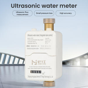 Compteur de <span class=keywords><strong>débit</strong></span> d'eau ultrasonique à connexion filetée 20 mm R160 4 m³/h, contrôle de vanne à distance en laiton 4G, compteur d'eau intelligent - Product Image 2