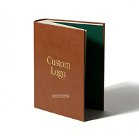Nouvelle conception de boîte en forme de livre rigide personnalisée de luxe avec impression de faux livre décoratif ouvrable avec rabat