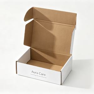 กล่องไปรษณีย์ลูกฟูกแบบล็อคอัตโนมัติคุณภาพพรีเมียม สำหรับชุดของขวัญเครื่องสำอางและความงาม บรรจุภัณฑ์ขายส่ง พิมพ์ลายตามสั่ง เป็นมิตรกับสิ่งแวดล้อม - Product Image 2
