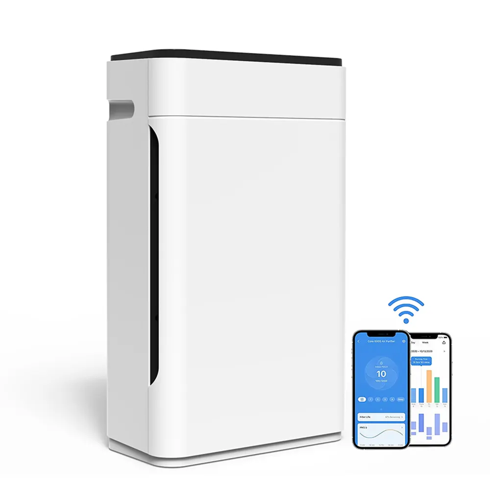 Amazon Hot Smart tuya WIFI Control Desktop Room Air Cleaner True Hepa H13 Filter Air Purifier for Home