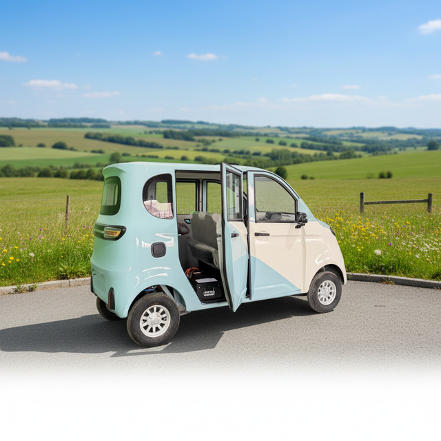 Hot Sale Mini Electric Car 4 Wheel for Adults New Energy Vehicle with 1000W Motor 60V-72V Universal Dual Disc Brakes