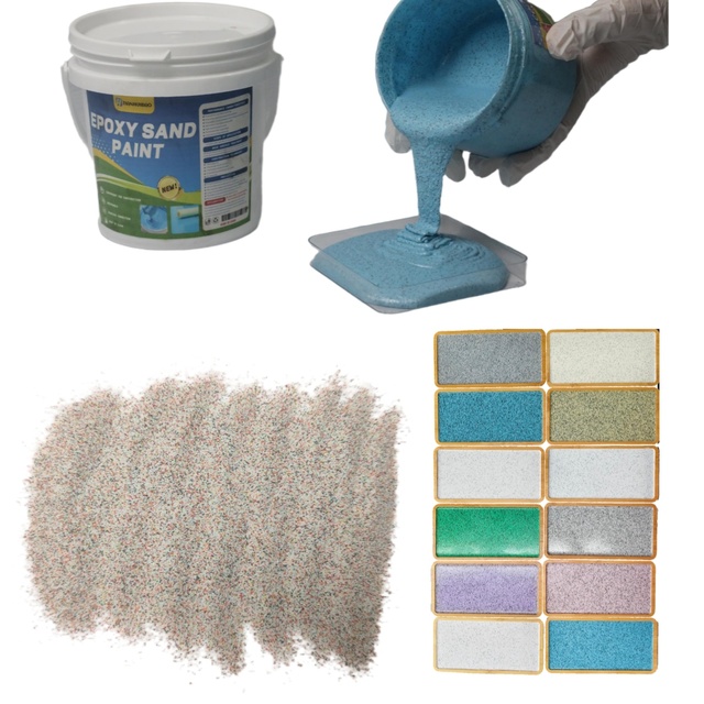Résine époxy Colorée Pour Sols MASTER INDUSTRIA - 1,2kg (12m²) - Peinture Résistante Blanche