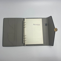 Carnet de notes en cuir PU personnalisé Luxe couverture rigide business planner reliure spirale style bureau boîte à cadeaux pour l'école journal intime
