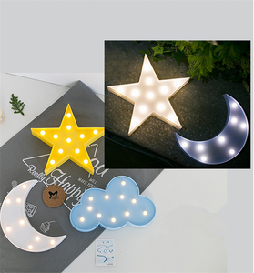 Ins flamant licorne cocotier à cinq branches étoile lune lampe de modélisation de noël chambre décoration veilleuses - Product Image 6