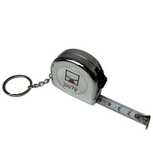 Cinta métrica pequeña de 2m/79 pulgadas al por mayor de fábrica con logo, cinta métrica portátil barata para oficina con llavero - Product Image 1