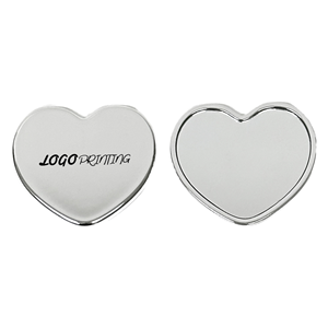 Heart Shaped Single Sided Mirror Customized Mini Heart Compact Mirror
