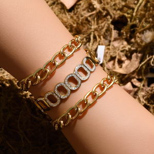 BBBA-0129 สร้อยข้อมือแฟชั่นแบบโซ่และแบบเชื่อมต่อ - Product Image 3