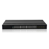 Commutateur industriel géré Gigabit de haute qualité, capacité de traitement de données super importante, 24 ports réseau