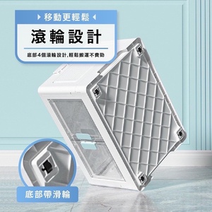 high quality Large Capacity Clothing Organizer No-Assembly Foldable <b>Storage</b> Box with Wheels - Product Image 5