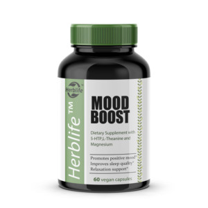 Supplément de rehausseur d'humeur ODM-5-HTP, Ashwagandha, magnésium et GABA-Soutient la santé cognitive, la relaxation et un meilleur sommeil, sans OGM - Product Image 1