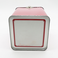 Boîte en métal carrée à couvercle articulé de qualité alimentaire, personnalisable, pour le stockage en gros de matcha, café et thé en poudre