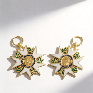 Médaille de récompense croix à prix d'usine avec ruban, médailles d'honneur commémoratives Napoléon de France sur mesure - Product Image 2