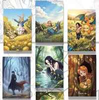 Cartes à collectionner MeiXiu Creative Peel and Reveal One Pieced et BKM Chronicles of the Island Spirits pour jeu de société