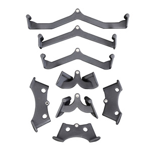 Lot <span class=keywords><strong>de</strong></span> 5 poignées <span class=keywords><strong>de</strong></span> musculation en acier avec logo et couleur personnalisés pour la musculation et le fitness - Product Image 2