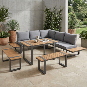 Ensemble <span class=keywords><strong>de</strong></span> canapés <span class=keywords><strong>de</strong></span> patio moderne en aluminium mobilier d'extérieur ensemble <span class=keywords><strong>de</strong></span> canapés meubles <span class=keywords><strong>de</strong></span> <span class=keywords><strong>jardin</strong></span> en métal et ensembles <span class=keywords><strong>de</strong></span> <span class=keywords><strong>jardin</strong></span> élégants pour patio et <span class=keywords><strong>jardin</strong></span> - Product Image 3