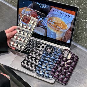 Best-seller de luxe Placage 3D S Motif d'ondulation de l'eau TPU Cellule Mobile <span class=keywords><strong>Antichoc</strong></span> Téléphone Cas pour <span class=keywords><strong>iPhone</strong></span> 11 12 13 14 15 Pro Max - Product Image 3