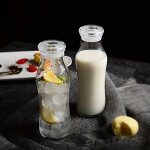 Vendita calda 550ml bottiglia di Yogurt vecchio vetro bottiglia di latte ad alta temperatura con tappo a vite coperchio per Tequila e Brandy - Product Image 5