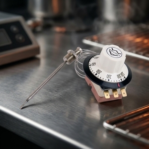 Termostato 250VAC 20A Ajustable 60-400 ° Interruptor DPST de Alta Temperatura para Horno, Marca C - Product Image 1