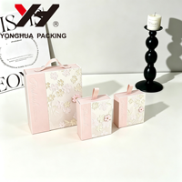 Boîte cadeau fleurie de luxe, boîtes en papier pour la Saint-Valentin, boîtes cadeau pour mariage, emballages cadeaux haut de gamme avec logo personnalisé