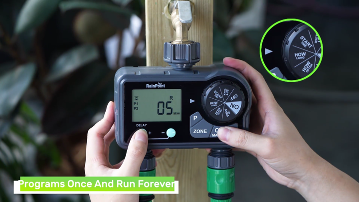 Digital Irrigation Timers with Misting Display - Efficient Garden Watering