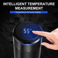 Termo Inteligente Digital de Acero Inoxidable con Pantalla LED de Temperatura, Vaso Térmico con Infusor de Té