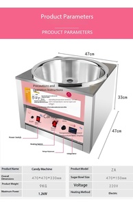 Machine à <span class=keywords><strong>Barbe</strong></span> à <span class=keywords><strong>Papa</strong></span> Électrique Professionnelle, Affichage Numérique de la Température, Idéale pour la <span class=keywords><strong>Location</strong></span> Événementielle - Product Image 3