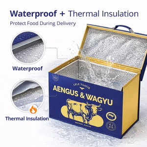 Custom Heat Insulation Packaging Thermal Carton Foldable Fat Wagyu Beef A5 Meat <strong>Steak</strong> Shipping Chilled Insulated Packaging <strong>Boxes</strong> - Product Image 4