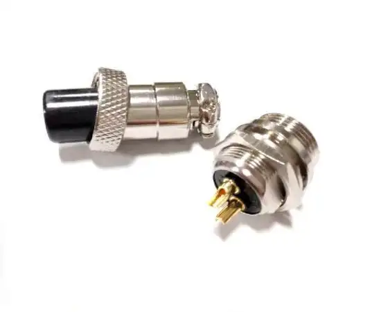 4pin M14 Metal connector GX14 aviation plug