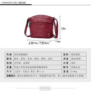 New Women Handbags Messenger Bag Ladies Handbag Triple <b>Zip</b> Pocket Large Crossbody Bag for Women - Product Image 6