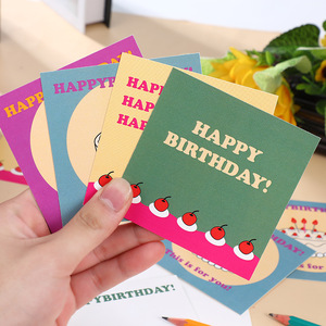 Custom Printing Birthday Gift Card Flowers Birthday Wishes Cards Gifts Cake Birthday Greeting Cards