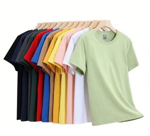 Design Wholesale Custom Logo 200Gsm Cotton Tshirts Short Sleeve Printing T <b>Shirt</b> Solid Color Unisex Blank <b>Shirt</b> - Product Image 2