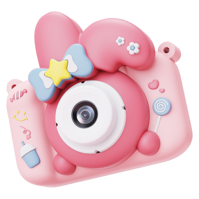 2025 High-Definition 1080p Digital Mini Camera Kids CMOS Imaging Sensor Instant Photo Recording 2.0" Screen Plastic