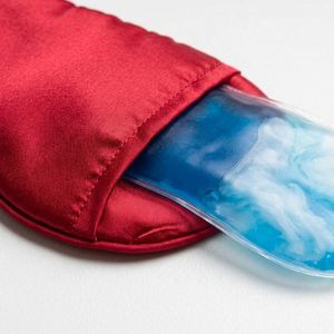Antifaz de Seda de Morera Oeko-Tex para Dormir, Refrescante, con Paquete de Gel para Aliviar la Hinchazón de los Ojos, Portátil, para Viajes, con Logotipo Personalizado, Embalaje de Regalo - Product Image 4
