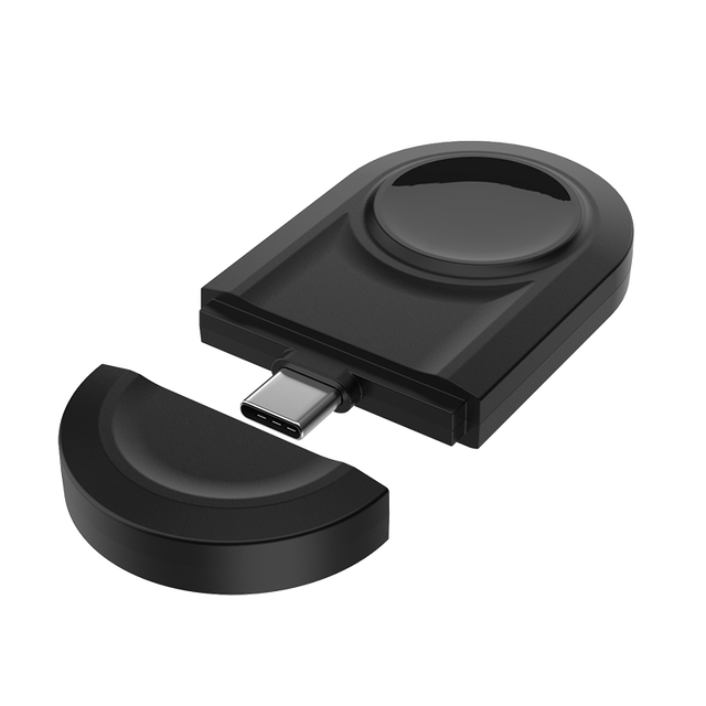 New Mini Portable Ultra Slim Type-C Magnetic Watch Charger-Wireless Charging Dock 5W Power ABS Material Compatible for Watch