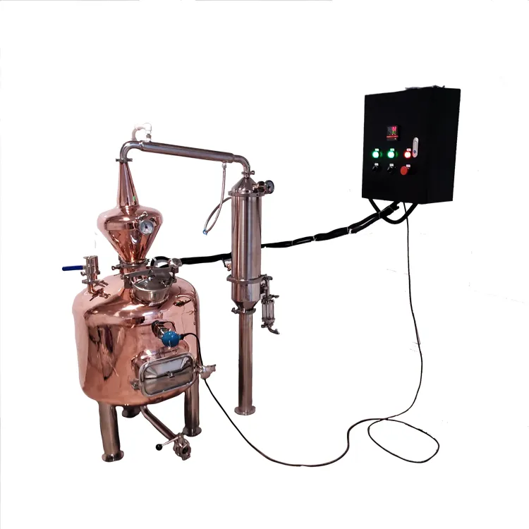 Riscaldamento elettrico tipo di vapore estrazione rosa rosmarino lavanda distillatore di olio aromatico essenziale