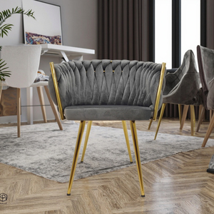 Chaises de Salle à Manger Modernes à Pieds en Bois <span class=keywords><strong>Beige</strong></span>, Livraison en 7 Jours, Faible MOQ, Idéales pour Café, Tressées - Product Image 4