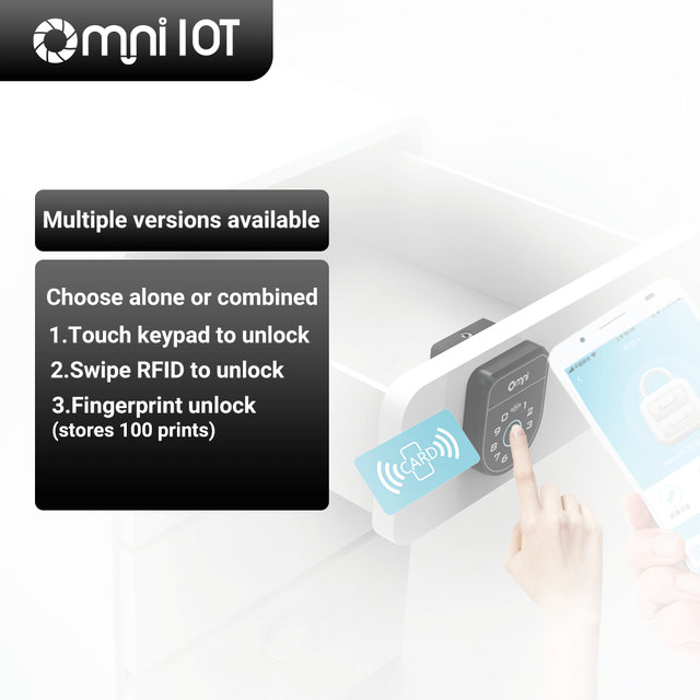 Rfid Fingerprint High Security Biometric Cabinet Lock Digital Battery Operated Filing Electronic File Digital Smart Locks