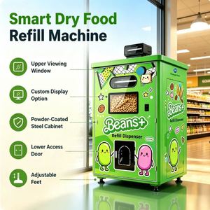 Distributeur automatique super grand format <span class=keywords><strong>pour</strong></span> fruits, pain, <span class=keywords><strong>jus</strong></span> <span class=keywords><strong>de</strong></span> noix <span class=keywords><strong>de</strong></span> coco frais, beignets, aliments sains, avec fonctions <span class=keywords><strong>de</strong></span> refroidissement et <span class=keywords><strong>de</strong></span> distribution robotisée - Product Image 2