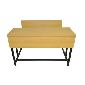 Conjunto de escritorio y silla escolar 100*750*850 de madera maciza estilo moderno minimalista para uso en el aula MG-K28 - Product Image 3