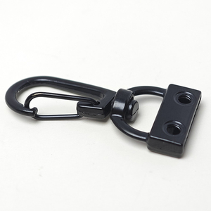 Mousquetons pivotants en métal <span class=keywords><strong>noir</strong></span> 15/20/26 mm, fermoirs détachables pour sangles de sacs, cordons et accessoires de quincaillerie pour porte-clés - Product Image 4