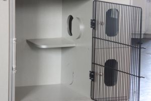 KC-701 özel tasarım çift katlı evcil hayvan kulubesi kedi Villa kafes kedi kasaları kınamak - Product Image 4