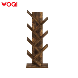 WOQI Tree Wood Bookcase Floor Standing Bookshelf <strong>for</strong> <strong>CDs</strong> Video Games DVDs <strong>Storage</strong> &amp; Display - Product Image 2