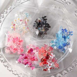 Charmes <span class=keywords><strong>pour</strong></span> nail art 3D assortis, 4g/sac, fleurs, nœuds <span class=keywords><strong>pour</strong></span> <span class=keywords><strong>manucure</strong></span>, bricolage, artisanat, style français, accessoires en résine <span class=keywords><strong>pour</strong></span> bijoux - Product Image 4